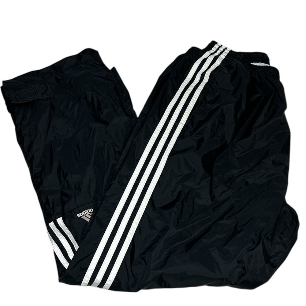 Adidas Vintage men’s Size XL black track wind sweat pants sweatpants joggers.